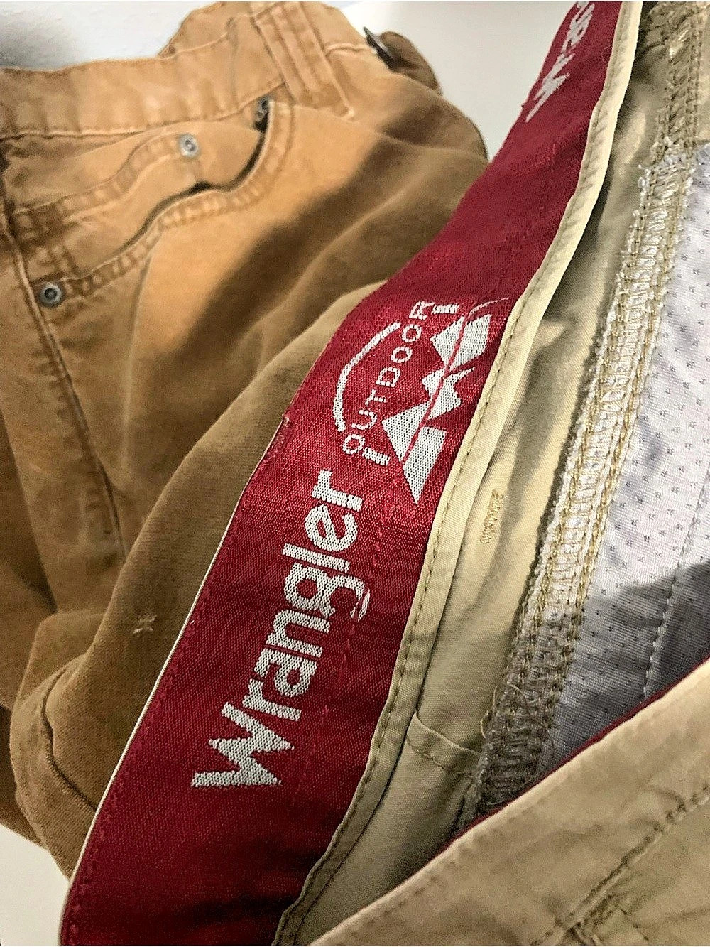 Wrangler Outdoor Performance Utility Shorts Brown Waist 38 - Picture 5 of 5